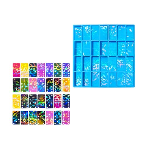 Mehrzweck Silikonform Für Dominos Und Anhänger 28 Hohlraum Epoxidharz Crafting Werkzeug Für Home Entertainment von GMBYLBY