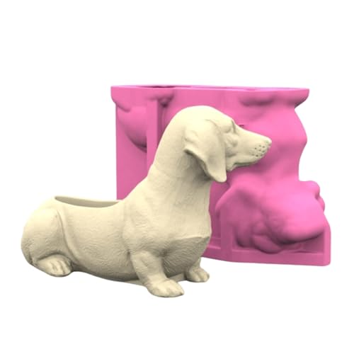 Modische Silikon-Gießformen aus Epoxidharz, Beton, Blumentöpfe, Form in Hundeform für Vasen Modische Silikon-Gießformen aus Epoxidharz, Beton, Blumentöpfe, Form in Hundeform für Vasen von GMBYLBY