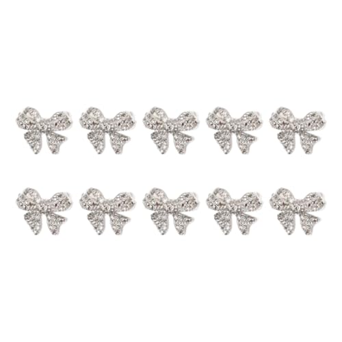 Nails Art Decals Metallnieten, Schleifen-Charm-Schleifen, Juwelen, 10 Stück Nails Art Decals Metallnieten, Schleifen-Charm-Schleifen, Juwelen, 10 Stück von GMBYLBY
