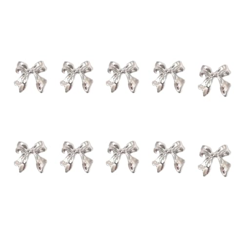 Nails Art Decals Metallnieten, Schleifen-Charm-Schleifen, Juwelen, 10 Stück Nails Art Decals Metallnieten, Schleifen-Charm-Schleifen, Juwelen, 10 Stück von GMBYLBY