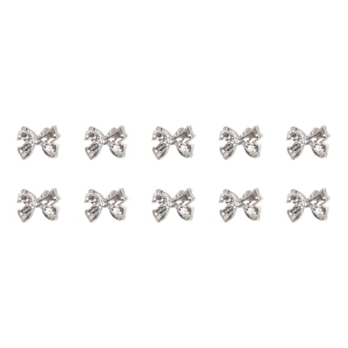 Nails Art Decals Metallnieten, Schleifen-Charm-Schleifen, Juwelen, 10 Stück Nails Art Decals Metallnieten, Schleifen-Charm-Schleifen, Juwelen, 10 Stück von GMBYLBY