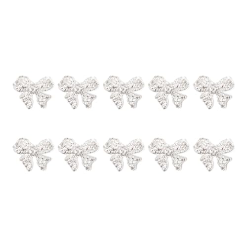 Nails Art Decals Metallnieten, Schleifen-Charm-Schleifen, Juwelen, 10 Stück Nails Art Decals Metallnieten, Schleifen-Charm-Schleifen, Juwelen, 10 Stück von GMBYLBY