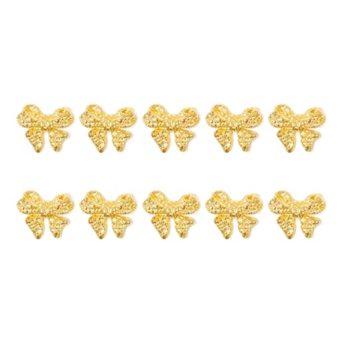 Nails Art Decals Metallnieten, Schleifen-Charm-Schleifen, Juwelen, 10 Stück Nails Art Decals Metallnieten, Schleifen-Charm-Schleifen, Juwelen, 10 Stück von GMBYLBY