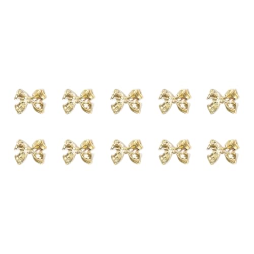 Nails Art Decals Metallnieten, Schleifen-Charm-Schleifen, Juwelen, 10 Stück Nails Art Decals Metallnieten, Schleifen-Charm-Schleifen, Juwelen, 10 Stück von GMBYLBY