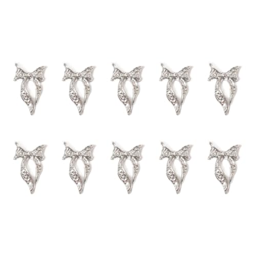 Nails Art Decals Metallnieten, Schleifen-Charm-Schleifen, Juwelen, 10 Stück von GMBYLBY