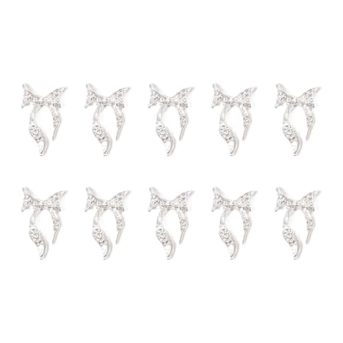 Nails Art Decals Metallnieten, Schleifen-Charm-Schleifen, Juwelen, 10 Stück von GMBYLBY