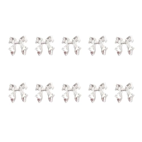 Nails Art Decals Metallnieten, Schleifen-Charm-Schleifen, Juwelen, 10 Stück von GMBYLBY