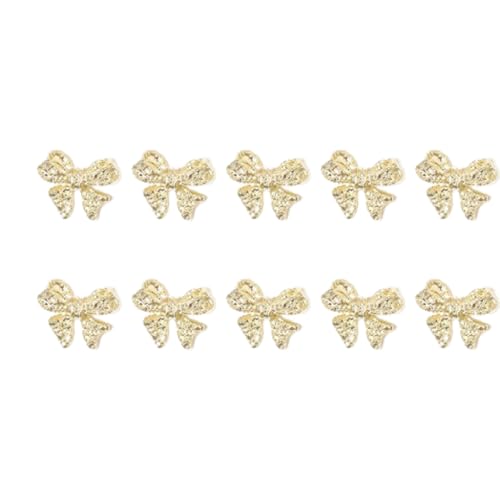Nails Art Decals Metallnieten, Schleifen-Charm-Schleifen, Juwelen, 10 Stück Nails Art Decals Metallnieten, Schleifen-Charm-Schleifen, Juwelen, 10 Stück von GMBYLBY