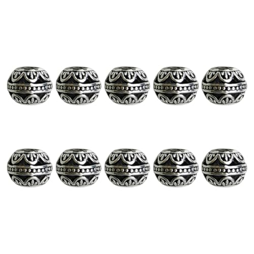 Runde Abstandshalter im europäischen Stil, mit großen 9 mm Löchern, Schmuckzubehör für Armbänder u Runde Abstandshalter im europäischen Stil, mit großen 9 mm Löchern, Schmuckzubehör für Armbänder u von GMBYLBY