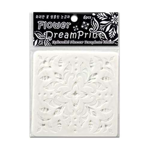 Schablonen für Scrapbooking, Wandkunst, Bastelprojekte und künstlerischen Ausdruck, ausgehöhlte Malschablonen, Tagebuch-Schablonen, 6 Stück von GMBYLBY