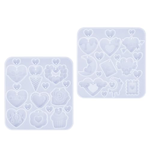 Set Von 2 Silikonherzohrringformen Leicht Zu Bedienen Und Ohrverzierungen Für Und Schmuckhersteller Freizusetzen Set Von 2 Silikonherzohrringformen Leicht Zu Bedienen Und Ohrverzierungen Für Und Schmuckhersteller Freizusetzen von GMBYLBY