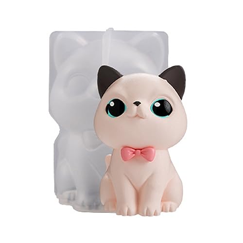 Silikonform Katze Hunde Aromatherapys Kerzenharzformen Gips Ornamente Schlüsselbund Schimmel Home Dcoration Langlebige Werkzeug Katze Ornament Harzformen von GMBYLBY