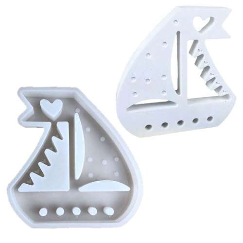 Silikonformen für Epoxidharz, Segelschiff, Form eines Segelschiffs, Silikon-Teelichthalterformen Silikonformen für Epoxidharz, Segelschiff, Form eines Segelschiffs, Silikon-Teelichthalterformen von GMBYLBY