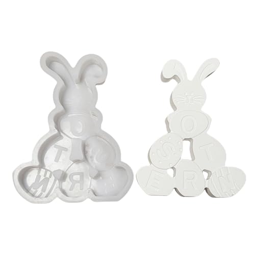 Silikonformen für stapelbare Eier, Kaninchen, Figur, Epoxidharz, Silikonformen für Gipsdekoration von GMBYLBY