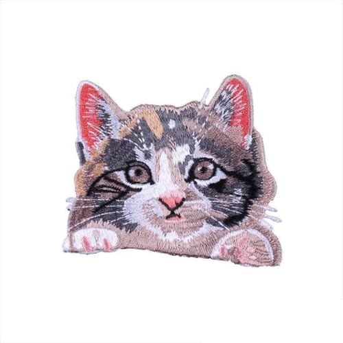 Stilvolle Katzen-Stickerei-Aufnäher, einzigartige, handgefertigte Kleidung für individuelle Gestaltung Stilvolle Katzen-Stickerei-Aufnäher, einzigartige, handgefertigte Kleidung für individuelle Gestaltung von GMBYLBY
