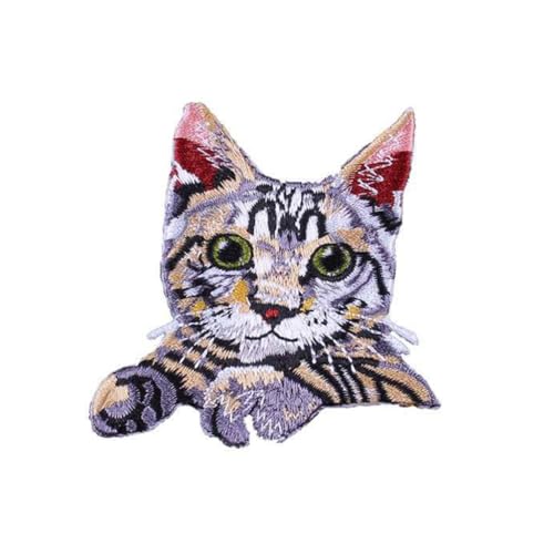 Stilvolle Katzen-Stickerei-Aufnäher, einzigartige, handgefertigte Kleidung für individuelle Gestaltung Stilvolle Katzen-Stickerei-Aufnäher, einzigartige, handgefertigte Kleidung für individuelle Gestaltung von GMBYLBY