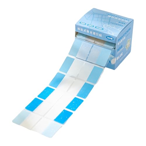 Transparente bunte Etikettenmarker, Haftnotizen, beschreibbar, PET zum Markieren, Beschriften, 120 Stück von GMBYLBY