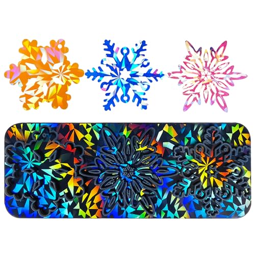 Weihnachtsharzformen Schneeflocken Silikonform Für Epoxidharz Halskette Ohrringe Schlüsselbund Anhänger Hochzeitsurlaub von GMBYLBY