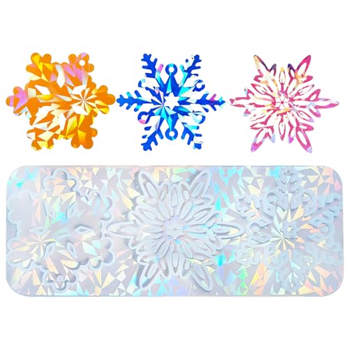 Weihnachtsharzformen Schneeflocken Silikonform Für Epoxidharz Halskette Ohrringe Schlüsselbund Anhänger Hochzeitsurlaub von GMBYLBY