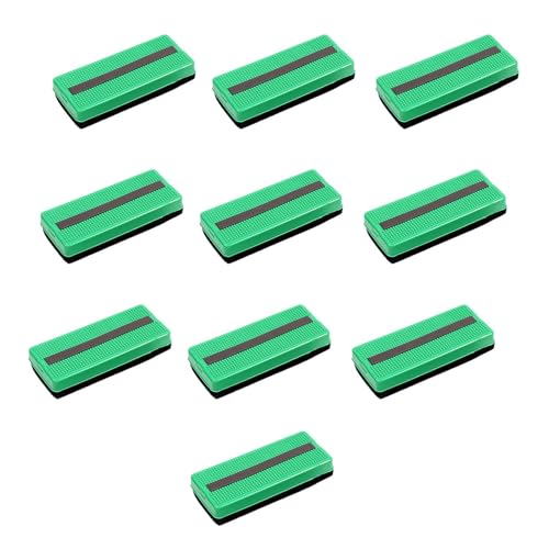 Whiteboard-Radierer, 14 x 6,3 cm, leicht, für Schule und Büro, 10 Stück von GMBYLBY