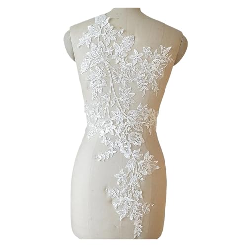 Blumen Zum AufbüGeln Paillettenbestickte Spitzenblumen-Aufkleber, Accessoires, Brautkleider, handgefertigte DIY-Materialien, Kleidung, dekorative Stoffe(2Pieces 1Pair) von GMGQJST