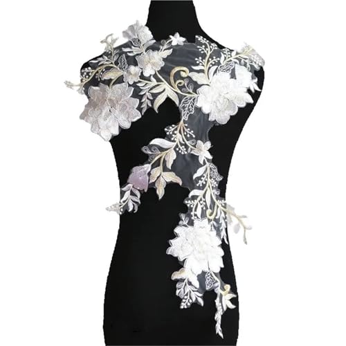 Blumen Zum AufbüGeln Stickerei-Spitzenaufnäher for Hochzeitskleid-Dekoration, DIY-Kleidungszubehör, kann for Hochzeitskleid-Dekoration verwendet werden von GMGQJST