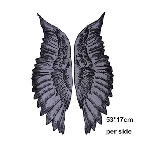 Blumen Zum AufbüGeln Weiß Schwarz Spitze Stoff Blumen Motiv Applikationen Stickerei Nähen Patch Kleid Bluse Kleidung Ornament(Color-26) von GMGQJST
