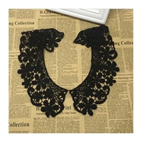 Blumen Zum AufbüGeln Weiß Schwarz Spitze Stoff Blumen Motiv Applikationen Stickerei Nähen Patch Kleid Bluse Kleidung Ornament(Color6) von GMGQJST
