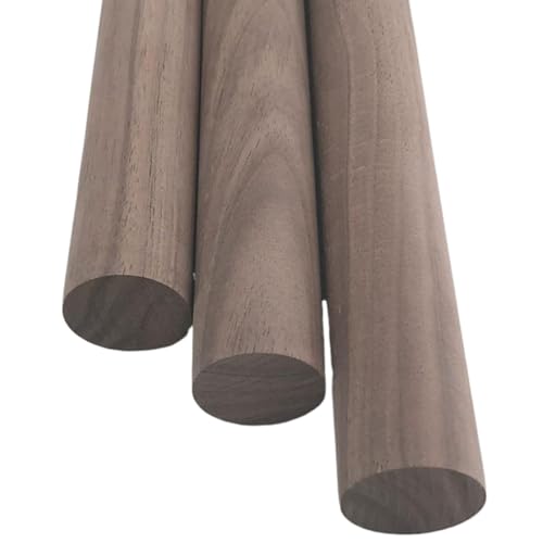 HolzstäBe Zum Basteln 1 STÜCK Durchmesser: 1,5 cm Länge: 30 cm/40 cm/50 cm Schwarznuss Rundholzstab Rundholzstreifen(50cm) von GMGQJST