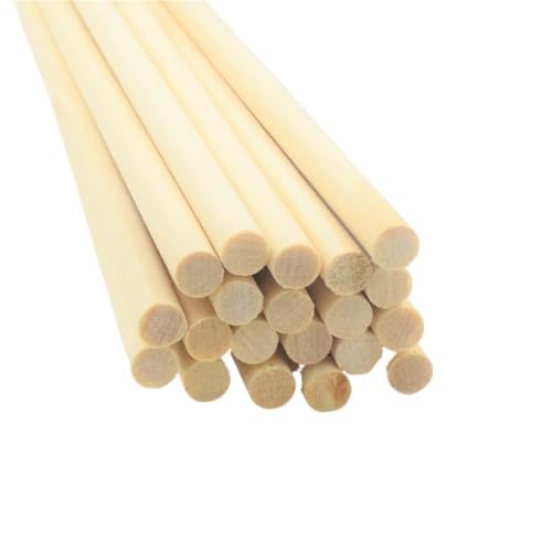 HolzstäBe Zum Basteln 10 Stück Holzstäbchen DIY Holzhandwerk Zahnstangen Pegs Sticks Süße Stange Bäume Holzwerkzeug von GMGQJST