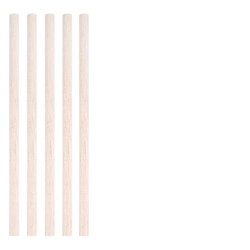 HolzstäBe Zum Basteln 3-30 teile/los Durchmesser 3-12mm Balsaholz Runde Sticks for DIY Flugzeug/Boot Modell Gebäude Zubehör holz Dübel for Crafting 10-50cm(12x300mm-5pcs) von GMGQJST