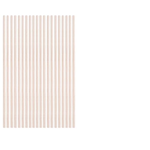 HolzstäBe Zum Basteln 3-30 teile/los Durchmesser 3-12mm Balsaholz Runde Sticks for DIY Flugzeug/Boot Modell Gebäude Zubehör holz Dübel for Crafting 10-50cm(3x200mm-20pcs) von GMGQJST