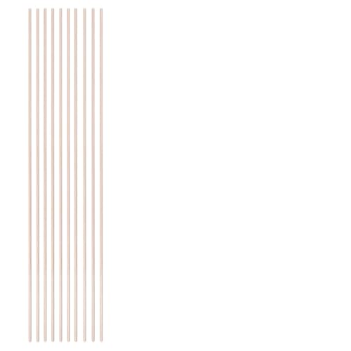 HolzstäBe Zum Basteln 3-30 teile/los Durchmesser 3-12mm Balsaholz Runde Sticks for DIY Flugzeug/Boot Modell Gebäude Zubehör holz Dübel for Crafting 10-50cm(3x500mm-10pcs) von GMGQJST