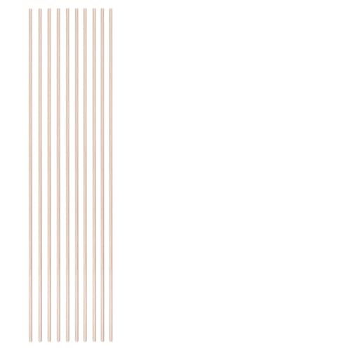 HolzstäBe Zum Basteln 3-30 teile/los Durchmesser 3-12mm Balsaholz Runde Sticks for DIY Flugzeug/Boot Modell Gebäude Zubehör holz Dübel for Crafting 10-50cm(4x500mm-10pcs) von GMGQJST