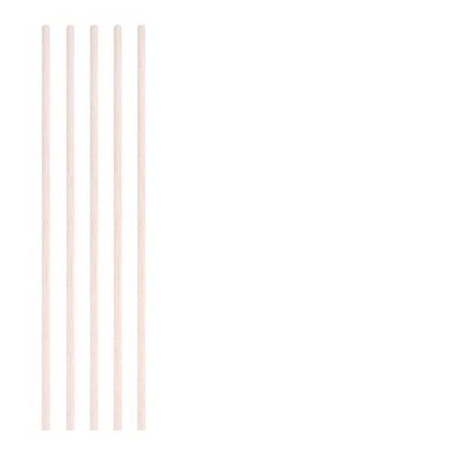 HolzstäBe Zum Basteln 3-30 teile/los Durchmesser 3-12mm Balsaholz Runde Sticks for DIY Flugzeug/Boot Modell Gebäude Zubehör holz Dübel for Crafting 10-50cm(6x300mm-5pcs) von GMGQJST