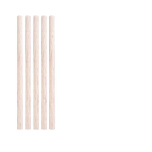 HolzstäBe Zum Basteln 3-30 teile/los Durchmesser 3-12mm Balsaholz Runde Sticks for DIY Flugzeug/Boot Modell Gebäude Zubehör holz Dübel for Crafting 10-50cm(8x200mm-5pcs) von GMGQJST