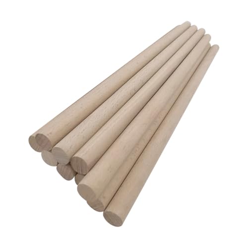 Holzstäbe 100 Stück Rundstäbe, 30 cm lang, Zypressenholz, Durchmesser 8 mm, Holzstäbe, DIY-Modell, Handwerk, Holzbearbeitungswerkzeug Holzstäbe 100 Stück Rundstäbe, 30 cm lang, Zypressenholz, Durchmesser 8 mm, Holzstäbe, DIY-Modell, Handwerk, Holzbearbeitungswerkzeug von GMGQJST