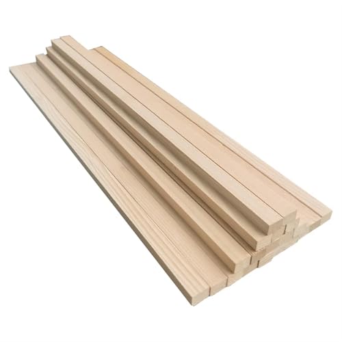 Holzstäbe Hemlock-Holzdübel for Basteln, unbehandelte quadratische Holzdübelstangen, quadratische Hartholzdübelstäbe for DIY-Bastelprojekte(20cm 50pcs) von GMGQJST