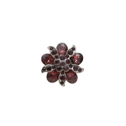 Knopf Mit Strass 1 stücke Legierung Metall Knöpfe for Handarbeiten Kleidung Frauen Mantel Anzug Strickjacke Nähen Zubehör(White) von GMGQJST