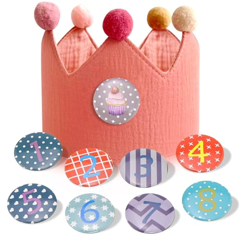 GMMG Geburtstagskrone Krone Geburtstag Mädchen & Jungen, Krone Kindergeburtstag mit Zahlen von 1-9 GMMG Geburtstagskrone Krone Geburtstag Mädchen & Jungen, Krone Kindergeburtstag mit Zahlen von 1-9 von GMMG