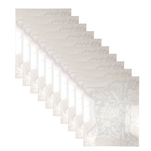 10er Pack Leinwände auf Keilrahmen (ehemals Malen nach Zahlen) 40 x 50 cm – mit vorhandenen Konturen, ideal zum Übermalen oder Grundieren, Leinwand, Canvass - Muster variiert von GMMH