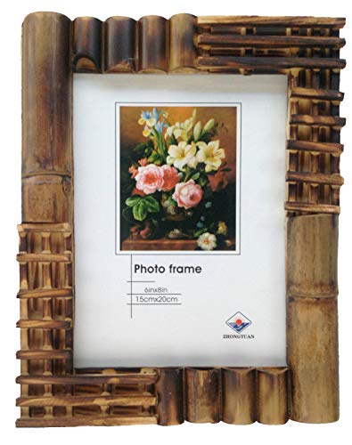 GMMH Bilderrahmen aus Bambus Design 3 a Holz Foto Galerie Fotorahmen Fotoalbum Bilder für Foto 9 x 13 cm von GMMH