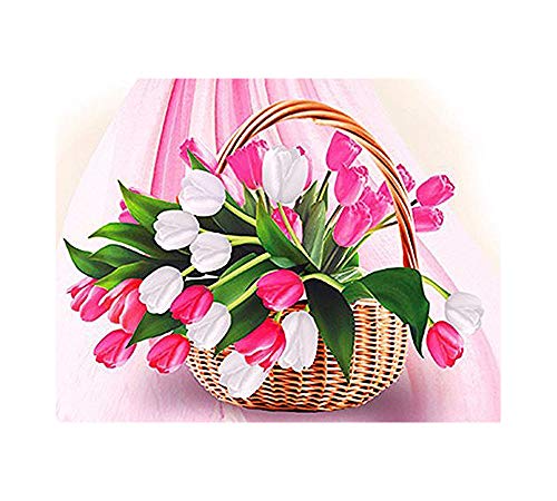 GMMH Diamond Painting Set Bild 14 x 18 Diamant Malerei Stickerei Handarbeit Basteln Mosaik Steine Blumen Korb Tulpen GMMH Diamond Painting Set Bild 14 x 18 Diamant Malerei Stickerei Handarbeit Basteln Mosaik Steine Blumen Korb Tulpen von GMMH