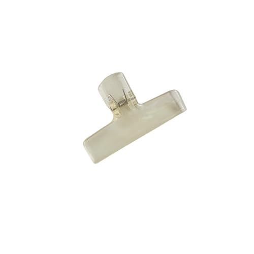 Binder-Clips, 2 Stück, transparente Büroklammern, Notizbuch, Lesezeichen, Datei, Dokumente, Tickets, Clips, Index-Seitenhalter, Bindezubehör für Büro (2 Stück, gelb) von GMVZGQW