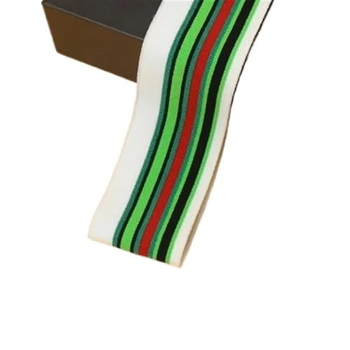 Elastische Bündchen, gerippte Bündchen, gerippt, gekämmt, Regenbogen-Bündchenstoff, gestreift, Stretch zum Nähen, Basis, Hemden, Stricken, Halsausschnitt, 5 x 85 cm (Farbe 33) von GMVZGQW