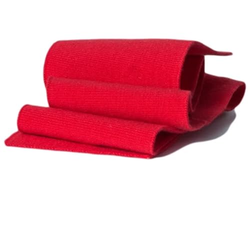 Elastische Bündchen, gerippte Bündchen, hohe Dehnbarkeit, einfarbig, gestrickter Rippenbesatz, Stoff für selbstgemachte Manschette, Saum, Kragen, T-Shirt, Baseballkleidung, Uniformen (Rot, 3,5 x 80 cm Elastische Bündchen, gerippte Bündchen, hohe Dehnbarkeit, einfarbig, gestrickter Rippenbesatz, Stoff für selbstgemachte Manschette, Saum, Kragen, T-Shirt, Baseballkleidung, Uniformen (Rot, 3,5 x 80 cm von GMVZGQW