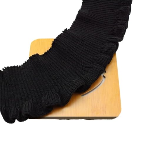 GMVZGQW Elastische Bündchen, gerippte Bündchen, Winterstrick, gerippter Bündchenstoff, Spandex, gerüschter Stoff für Damenkragen und Mantel, Kleidungszubehör (3 x 9,5 cm breit) von GMVZGQW