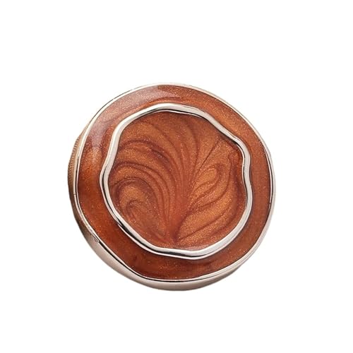 Goldfarbene Kunststoffknöpfe im Vintage-Stil, mehrfarbig, Knöpfe für Mantel, Windjacke, Pullover, Kleidung, Nähen, Bastelzubehör (Dunkelorange, 18 mm, 10 Stück) von GMVZGQW