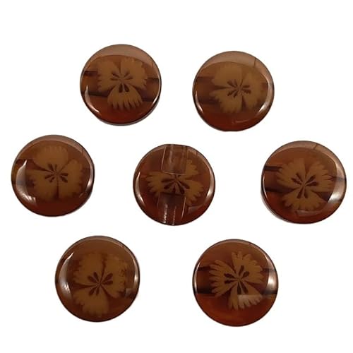 Knöpfe in Bonbonfarben, für Kleidung, Hemden, handdekoriert, Bastelzubehör (Farbe: 18, 12 mm (50 Stück)) von GMVZGQW