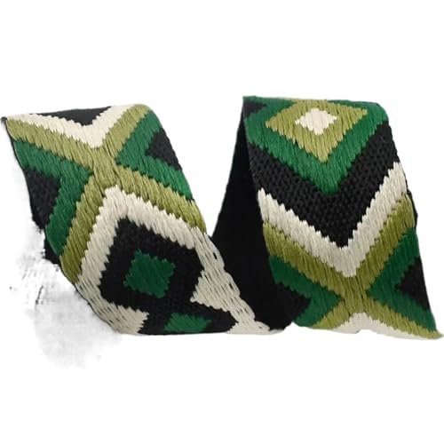 Köperband, 2/5/10 m, 38/50 mm, ethnisches Gurtband, vielseitiges Band, Tasche, Schultergurt, Kleidergürtel, Nähzubehör für Heimwerker (Farbe 04–38 mm, 10 m) von GMVZGQW